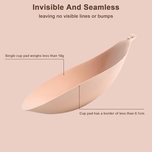 Awant Invisible Silicone Adhesive Backless Pushup Bra for Women at Home or Workout Beige  
Awant Backless Pushup Lift Br