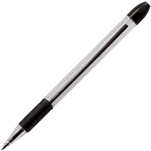Pentel RSVP Ballpoint Pen Fine Line 0.7mm Black Ink for Office Use 12 Pack Highlight Writing Accuracy Pack of 12 BK90-A