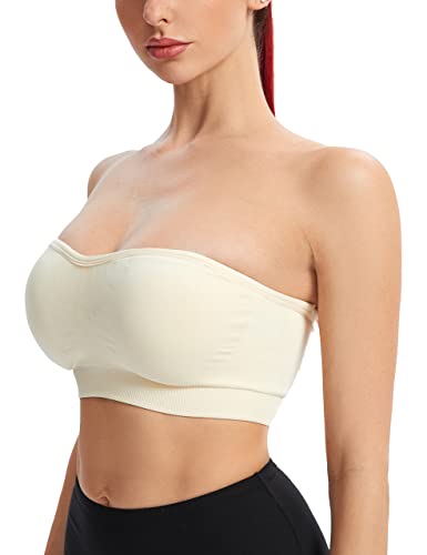 Non-Slip Silicone Bandeau Bralette for Women
| Padded Seamless Wireless Strapless Tube Top Bra for Women
| Women's Non-