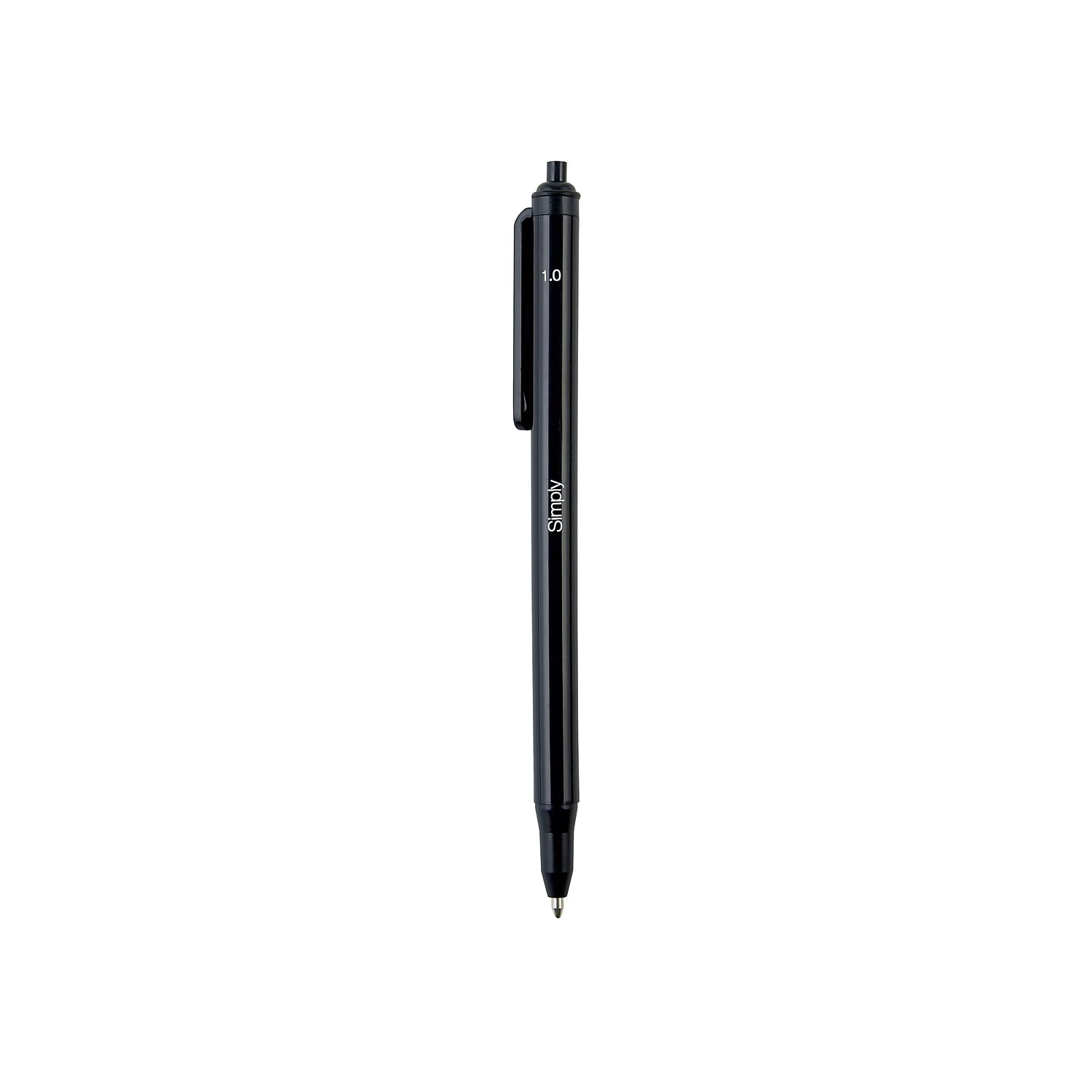 STAPLES 2498032 Simply Ballpoint Right-Handed Medium Black Desk Pen
| STAPLES 2498032 Simply Ballpoint Pen for Office W