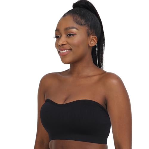 Zimcti Comfortable Silicone Bandeau Bra for Women Non-Slip
| Zimcti Seamless Tube Bralette for Women Strapless Comforta
