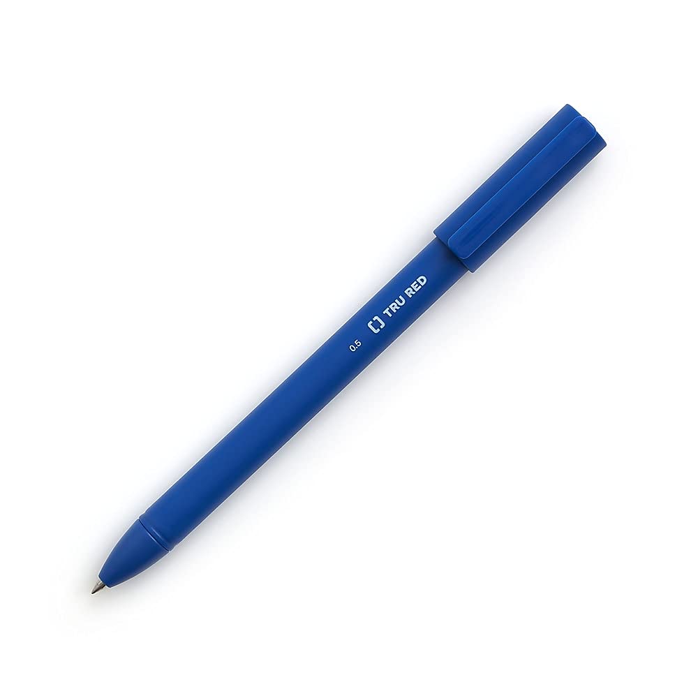 STAPLES TRU RED Quick Dry Gel Pens Fine Point 0.5mm Blue 5/Pack for Office Work
| STAPLES TRU RED Quick Dry Gel Pens Fi