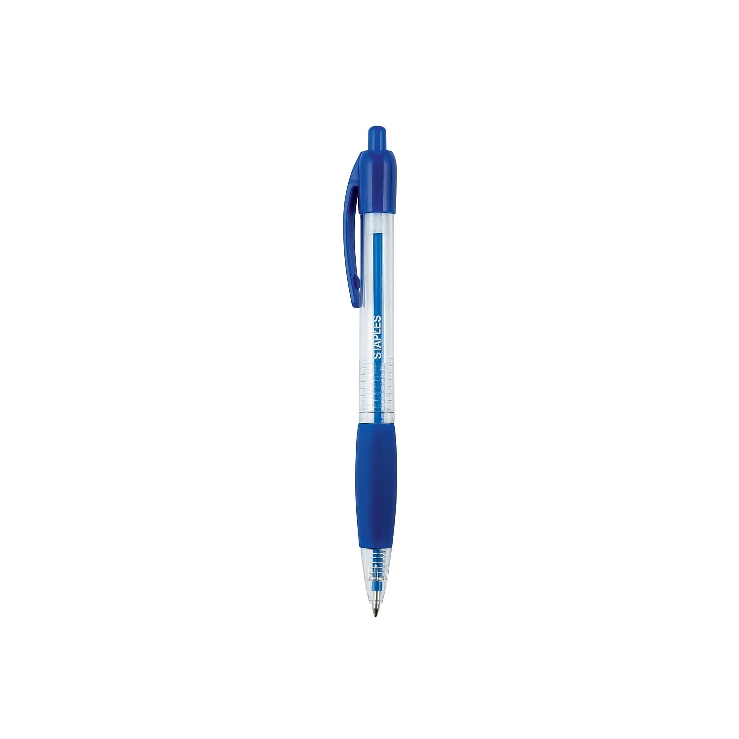 STAPLES Fine Point Ballpoint Retractable Pens for Office Use, Blue Ink, 36/Pack
| STAPLES Retractable Ballpoint Pens, B