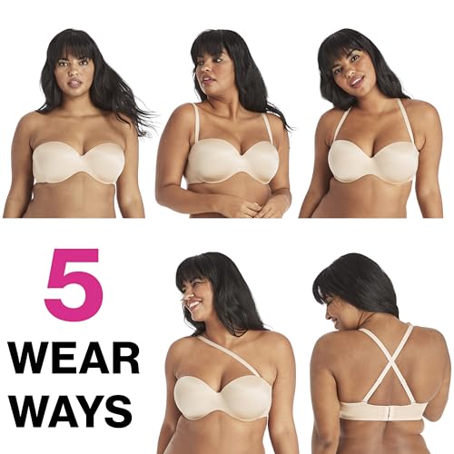 Maidenform Women's Full Coverage Strapless Underwire Bra for Support and Comfort during Working Out
| Maidenform Women'