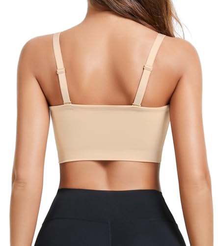 LIRASDIS Wireless Non-Slip Padded Bandeau Bra for Women (X-Large, Nude)
LIRASDIS Seamless Push Up Tube Top Bralette for