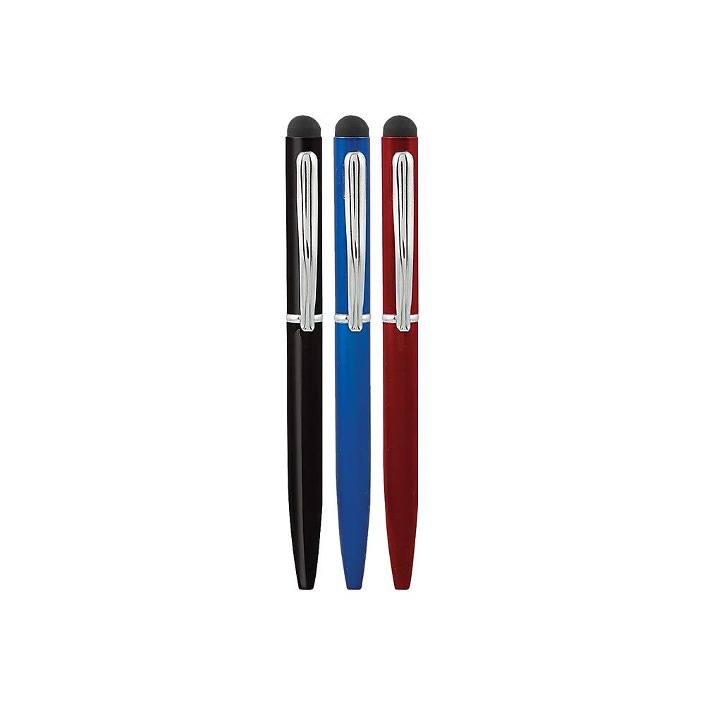 STAPLES 2618980 2-in-1 Stylus and Pen 3-Pack Black/Red/Blue for Tablet Users Working Remotely
| STAPLES 2618980 2-in-1