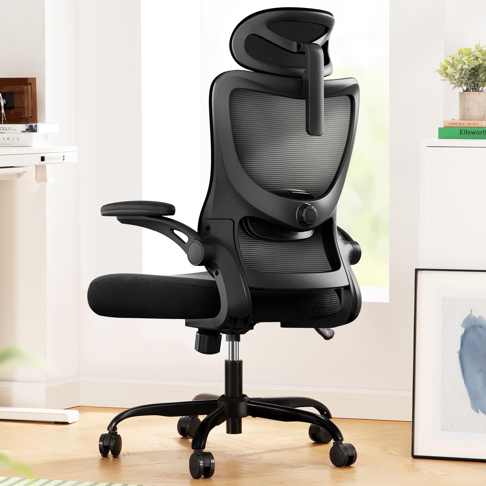  Marsail Ergonomic Office Chair - Ergonomic Mesh Back Office Desk Chair for Back Pain Relief and Posture Support with 3D