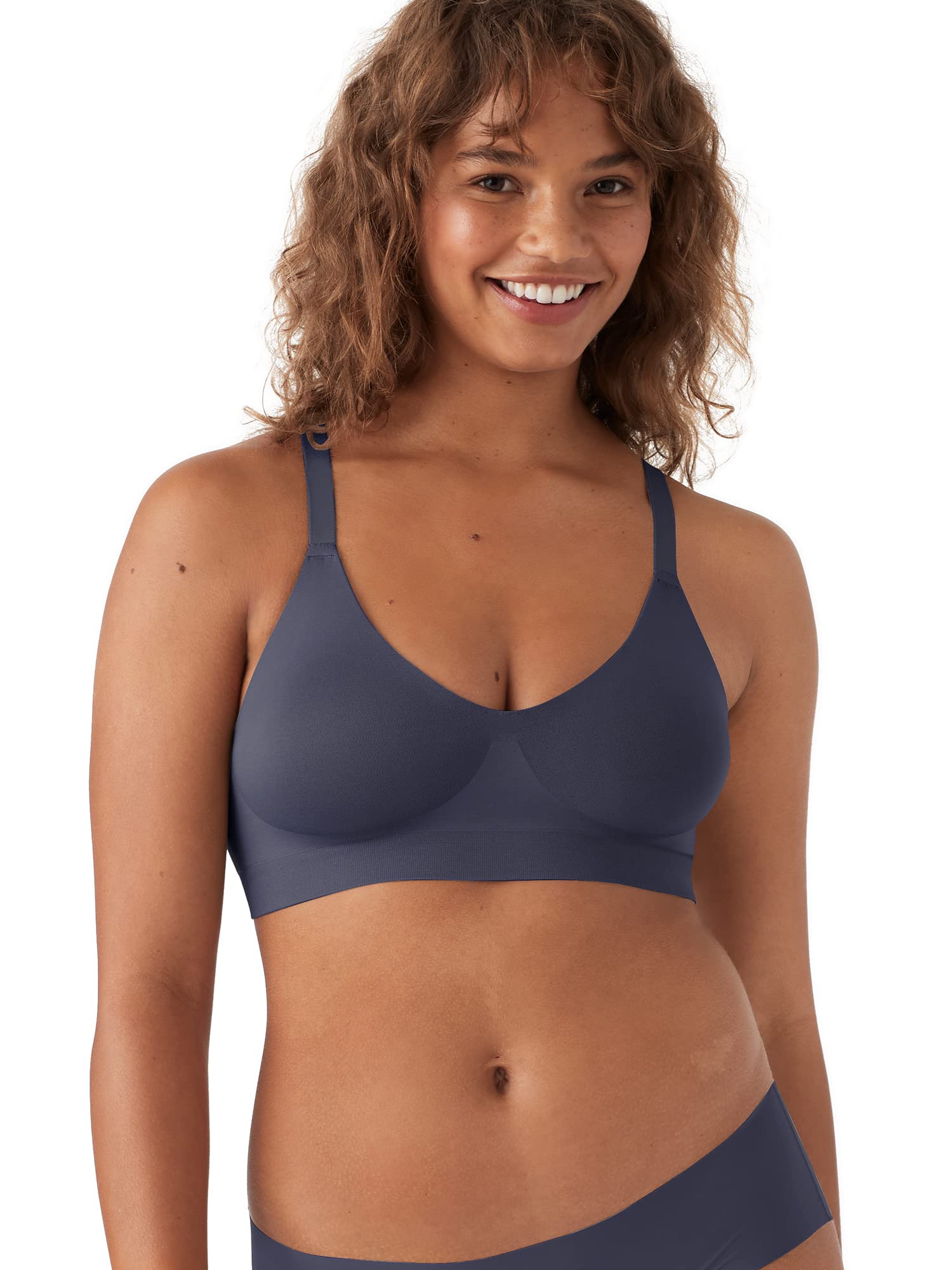 True & Co Women's Comfortable Soft Form V Neck Adjustable Strap Bra for Active Wear during Workouts