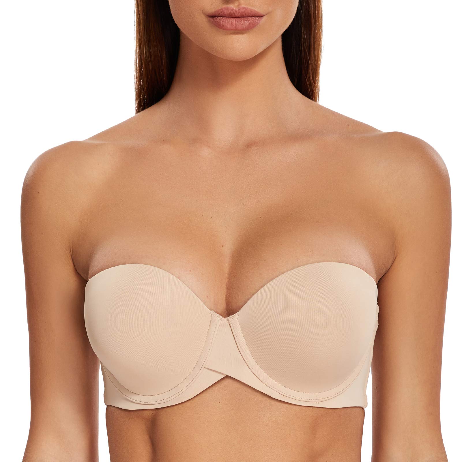 Meleneca Women's Stay Put Padded Cup with Lift Underwire Push Up Bras for Enhanced Confidence in Casual Wear
| Meleneca