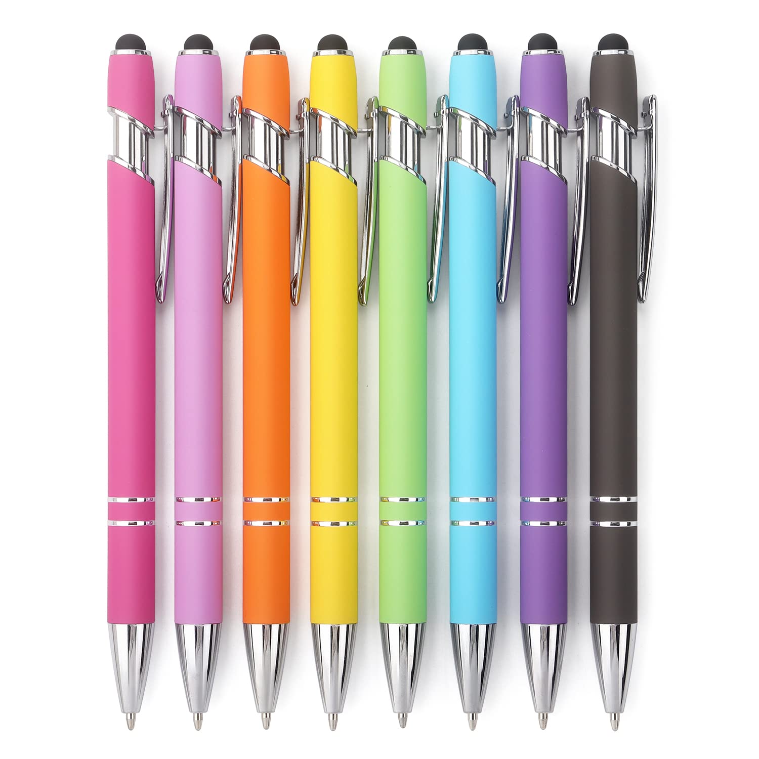 Bribobo 2-in-1 Retractable Ballpoint Pen with Stylus for Touch Screens
Bribobo 8 Pack Metal Stylus Retractable Ballpoint